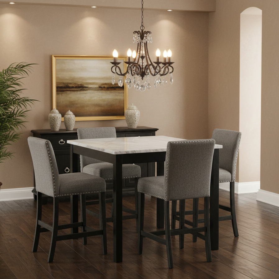 Dior12 Counter Height Set – Divine Decor Furniture