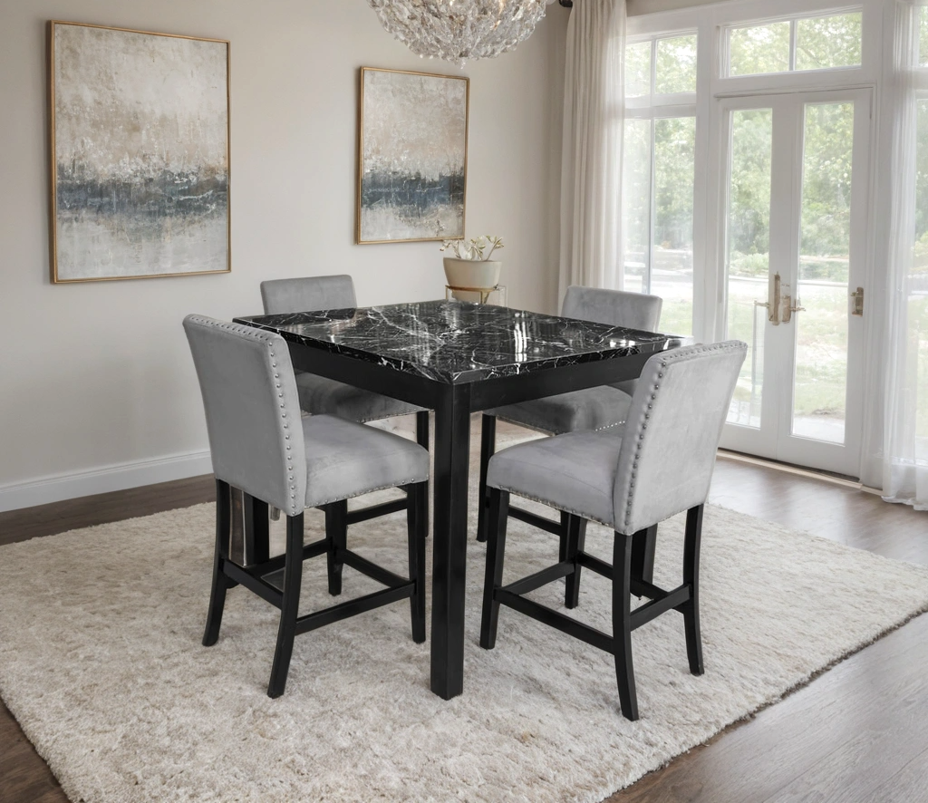 DIOR OXY COUNTER HEIGHT SET – Divine Decor Furniture
