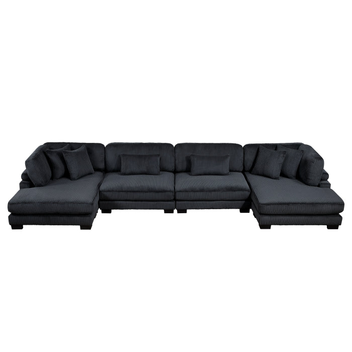 8555 SECCIONAL MODULAR DE 4 PIEZAS CON CHAISE REVERSIBLE
