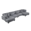 8555 SECCIONAL MODULAR DE 4 PIEZAS CON CHAISE REVERSIBLE
