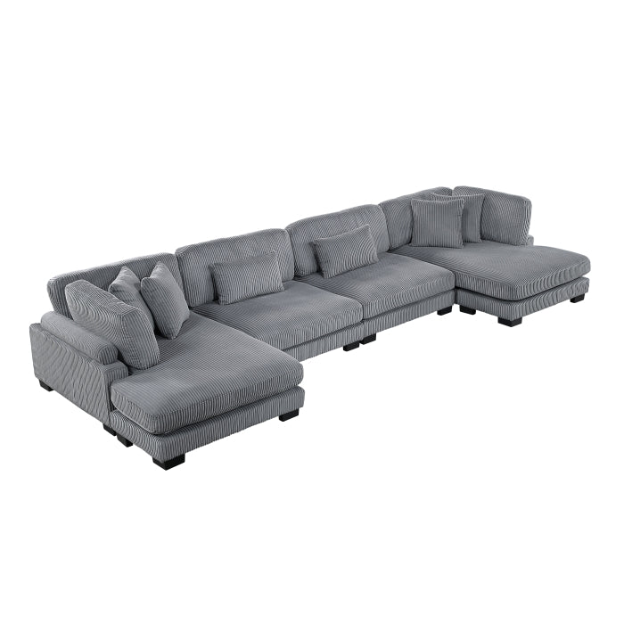 8555 SECCIONAL MODULAR DE 4 PIEZAS CON CHAISE REVERSIBLE