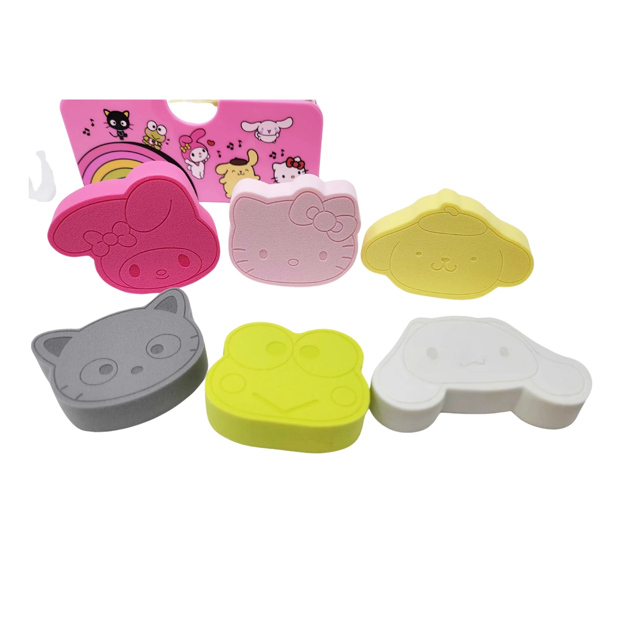 Juego de 6 esponjas y bandejas 