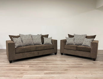 110 Mocha Sofa & Loveseat