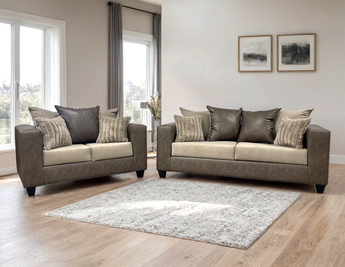 110 LATTE Sofa and Loveseat Set