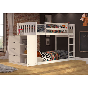 1600-TTW Twin/Twin Misson Chest Bunk