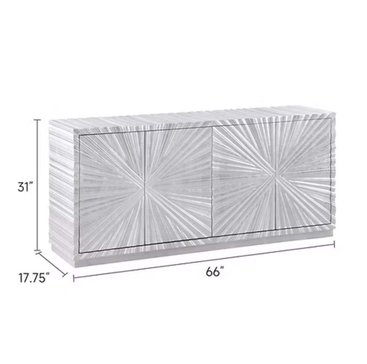 Consola A-C10 Selene Silver Leaf