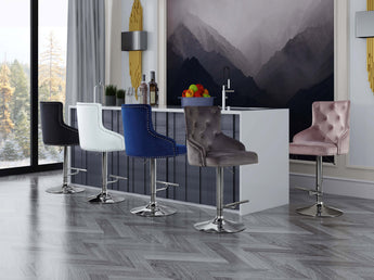 Claude Grey Adjustable Barstool
