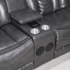 S2021 Lucky Charm Grey Recliner Sectional