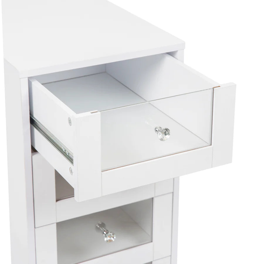 Mueble de almacenamiento blanco SlayStation con 4 cajones
