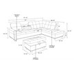 F09915B PU Sectional + Ottoman Set