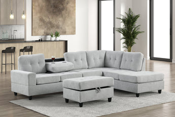 41Heights Sectional + Ottoman Set