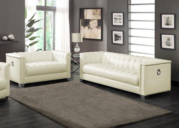 505391 Conjunto Sofá + Loveseat Chaviano Blanco