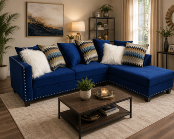 2019 Blue Sectional Nailheads