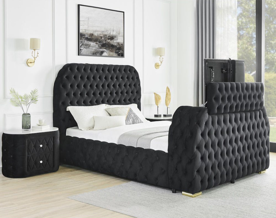 5115 Cama Natalia Negra