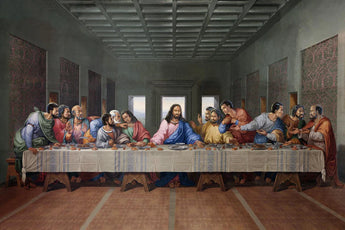 TEMP GLASS W/ FOIL – LAST SUPPER (ETHNIC)