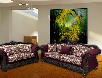 601 Red Sofa & Loveseat