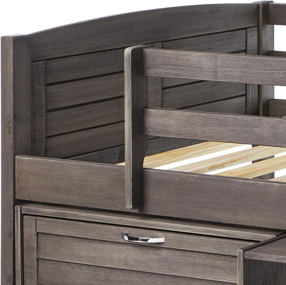 790-TAG-B Cama alta baja con dos persianas - Configuración B