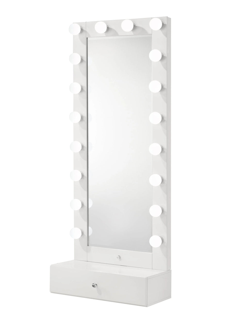 B4852WH-DB-SET TOCADOR ALTO LUXO CON ILUMINACIÓN Y CAJÓN