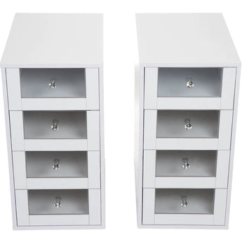 SlayStation 4-Drawer Vanity White Storage Unit
