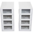 Mueble de almacenamiento blanco SlayStation con 4 cajones