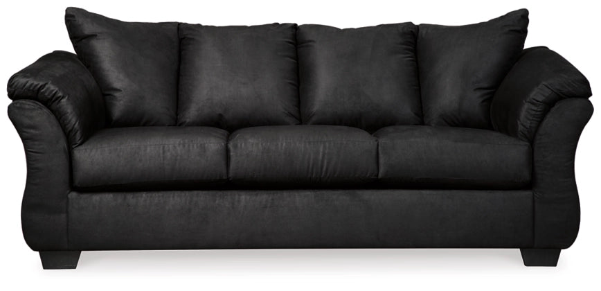 Ashley 75008 Darcy sofá negro y loveseat