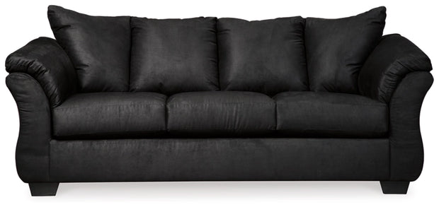 Ashley 75008 Darcy sofá negro y loveseat
