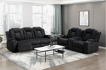 8348BLK Phyllis 2pc Recliners Set