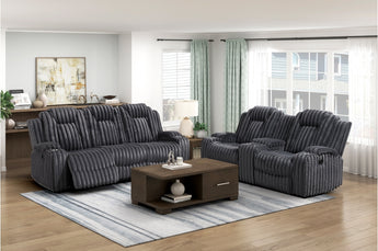 8348DGY Phyllis 2pc Recliners Set