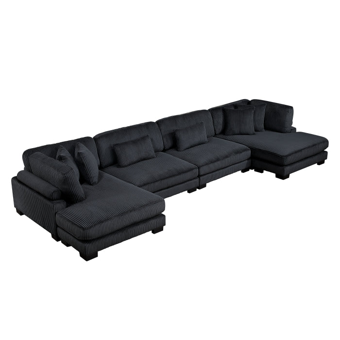 8555 SECCIONAL MODULAR DE 4 PIEZAS CON CHAISE REVERSIBLE