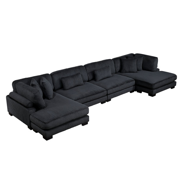 8555 SECCIONAL MODULAR DE 4 PIEZAS CON CHAISE REVERSIBLE