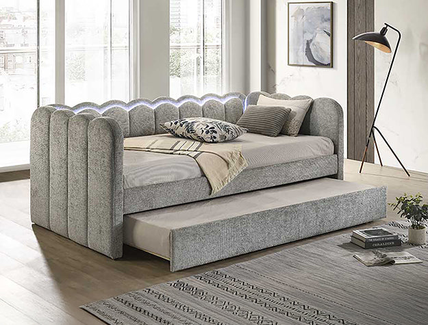 5328LG DÍA CAMA MELODY GRIS CLARO