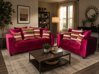 SL300-BGY Sofa & Loveseat