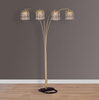 4893G ALL RAIN DROP ARC FLOOR LAMP