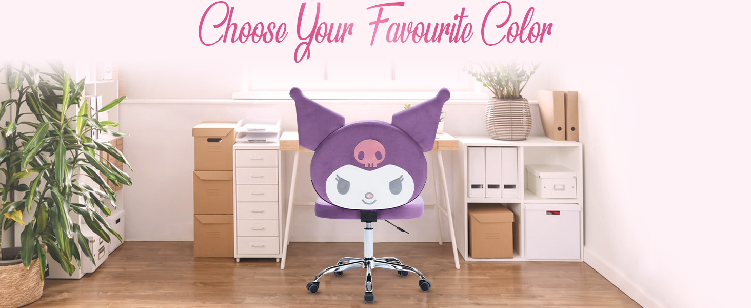 Sillón giratorio de tocador Kuromi