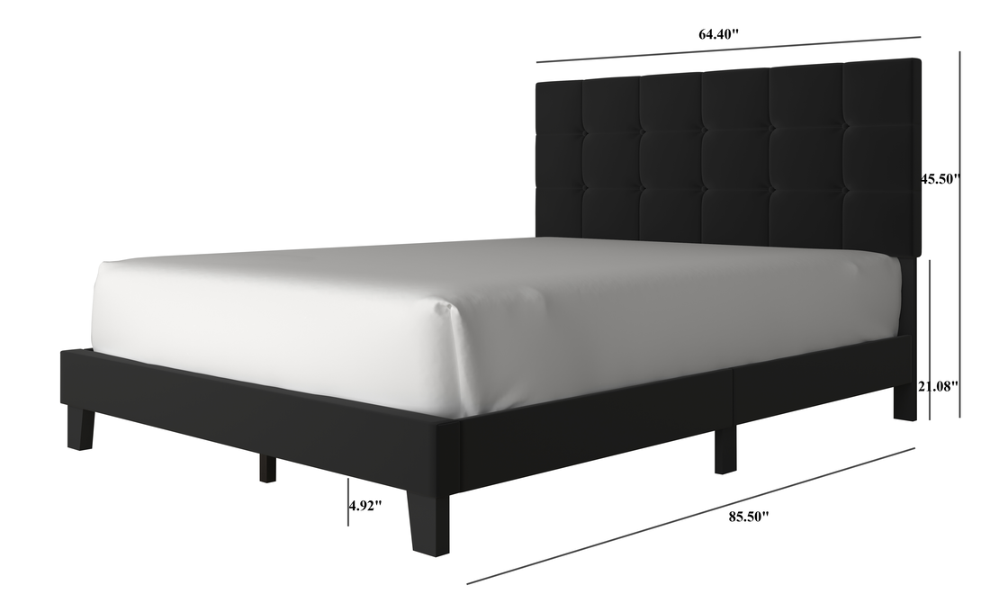 Cama de plataforma negra 930