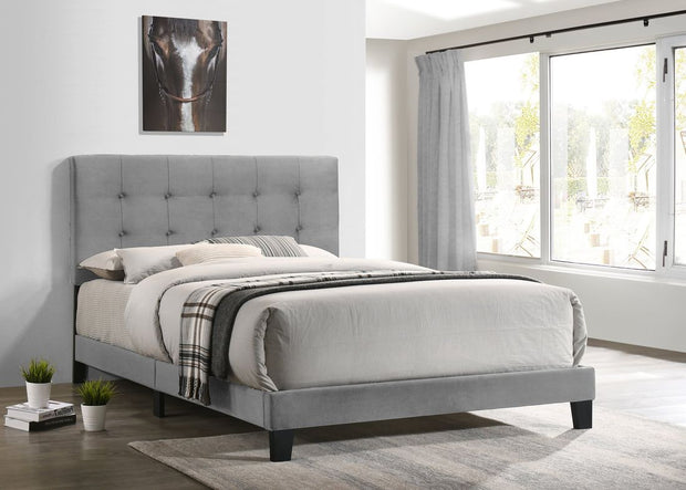 Cama de plataforma gris 930