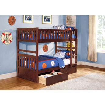 B2013DC-1*T Twin/Twin Bunk Bed with Storage Boxes