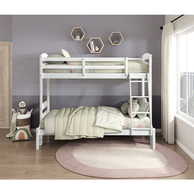 B2022WHTF-1 Twin/Full Bunk Bed