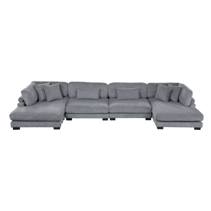 8555 SECCIONAL MODULAR DE 4 PIEZAS CON CHAISE REVERSIBLE