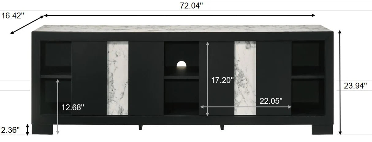 B6835-9 SOPORTE DE TV NEGRO RANGLEY