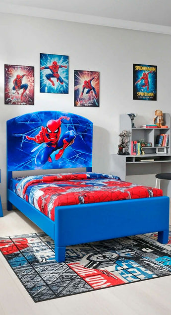 Spider Blue Bed