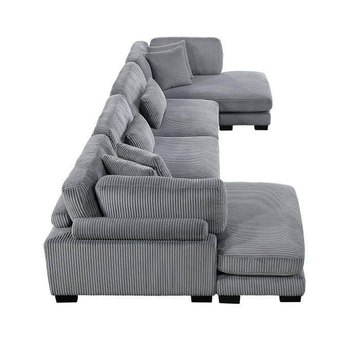 8555 SECCIONAL MODULAR DE 4 PIEZAS CON CHAISE REVERSIBLE