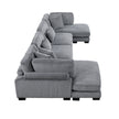 8555 SECCIONAL MODULAR DE 4 PIEZAS CON CHAISE REVERSIBLE