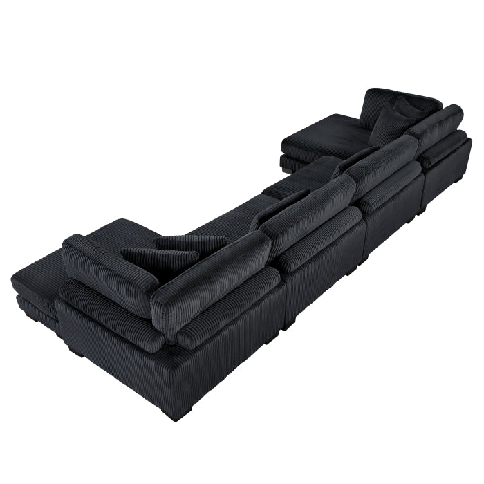 8555 SECCIONAL MODULAR DE 4 PIEZAS CON CHAISE REVERSIBLE