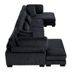 8555 SECCIONAL MODULAR DE 4 PIEZAS CON CHAISE REVERSIBLE