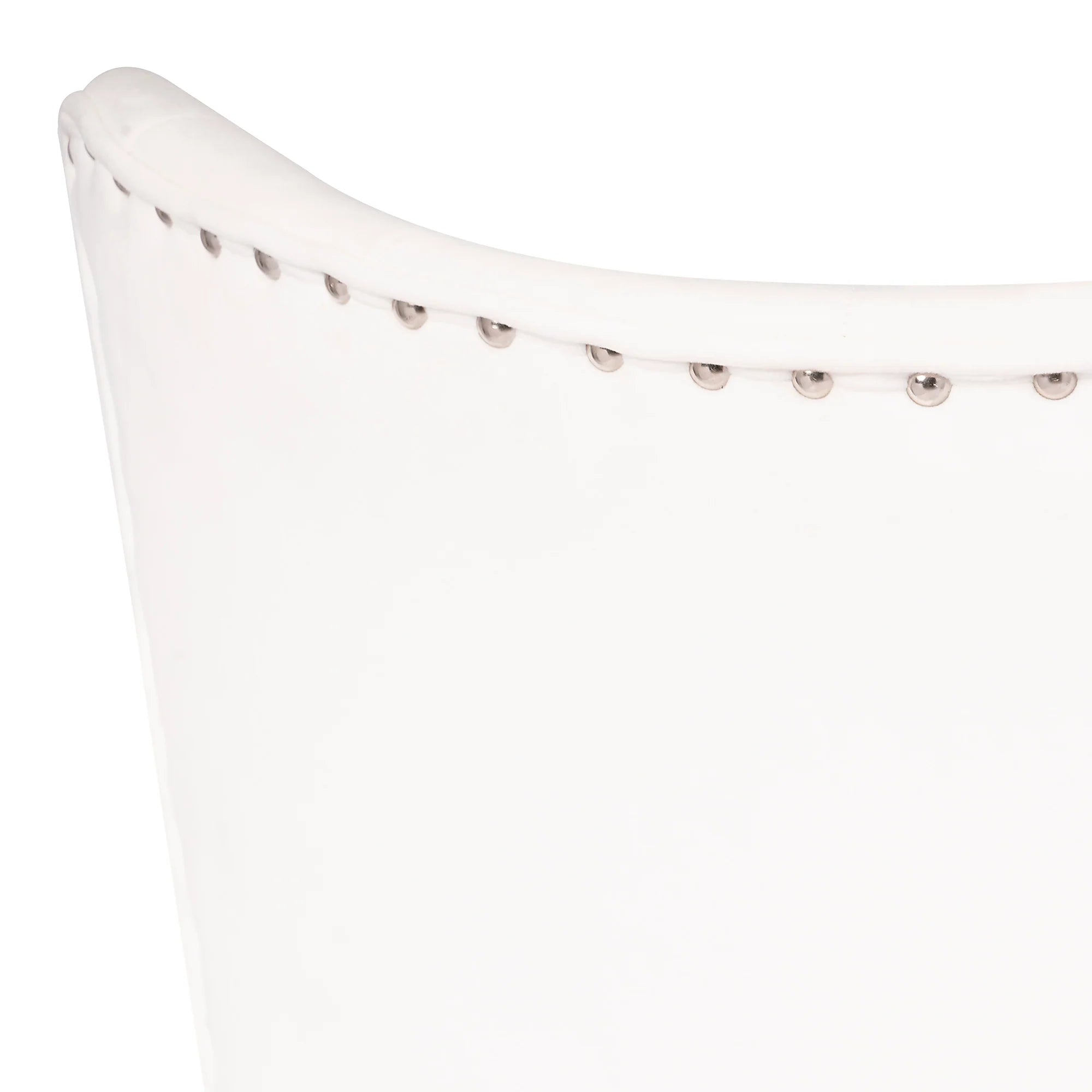 Sillón de tocador blanco capitoné Raven