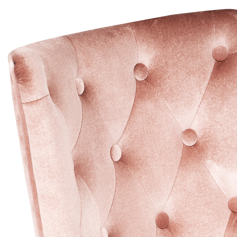 Sillón de tocador con mechones Raven