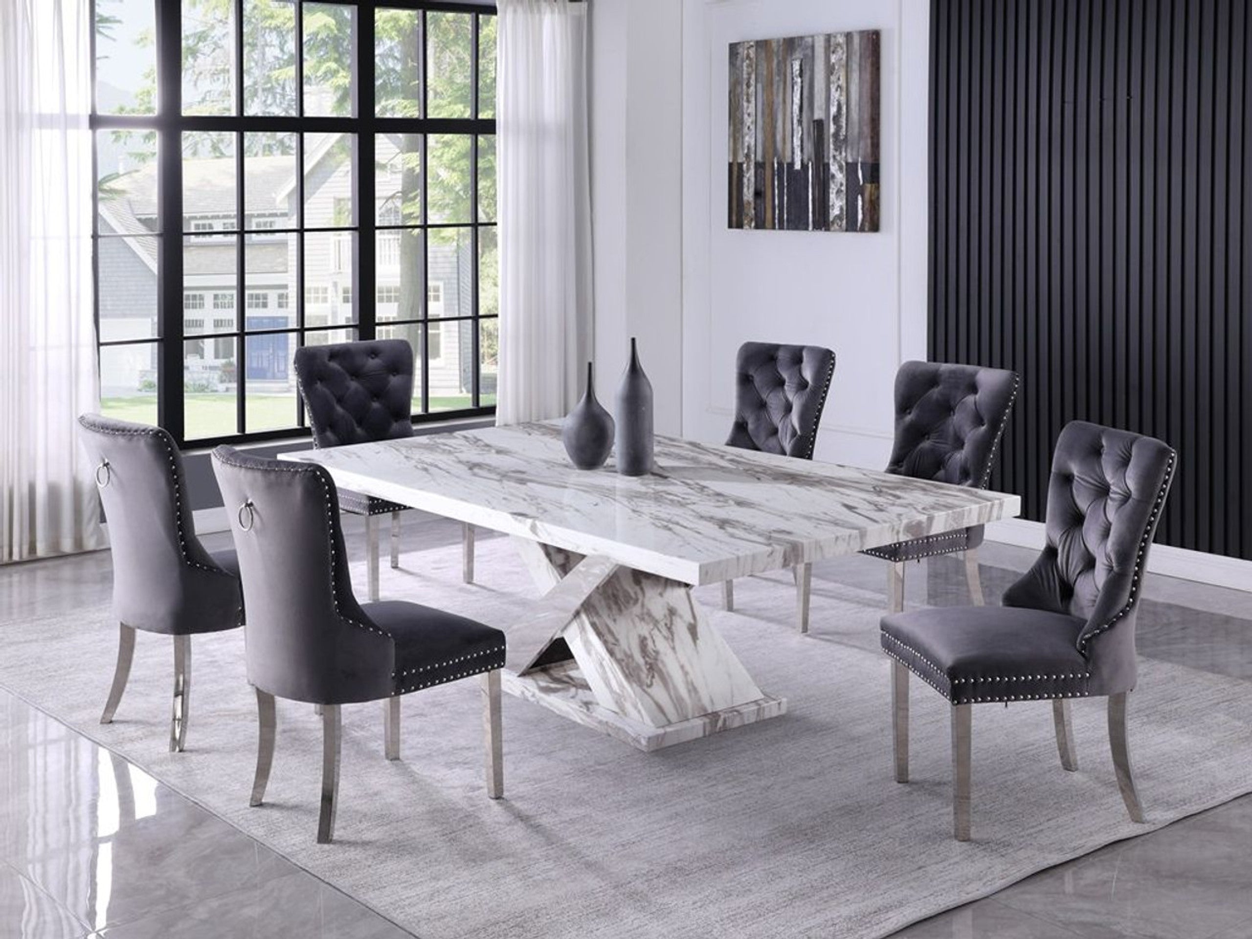 Juego de comedor D850BLK