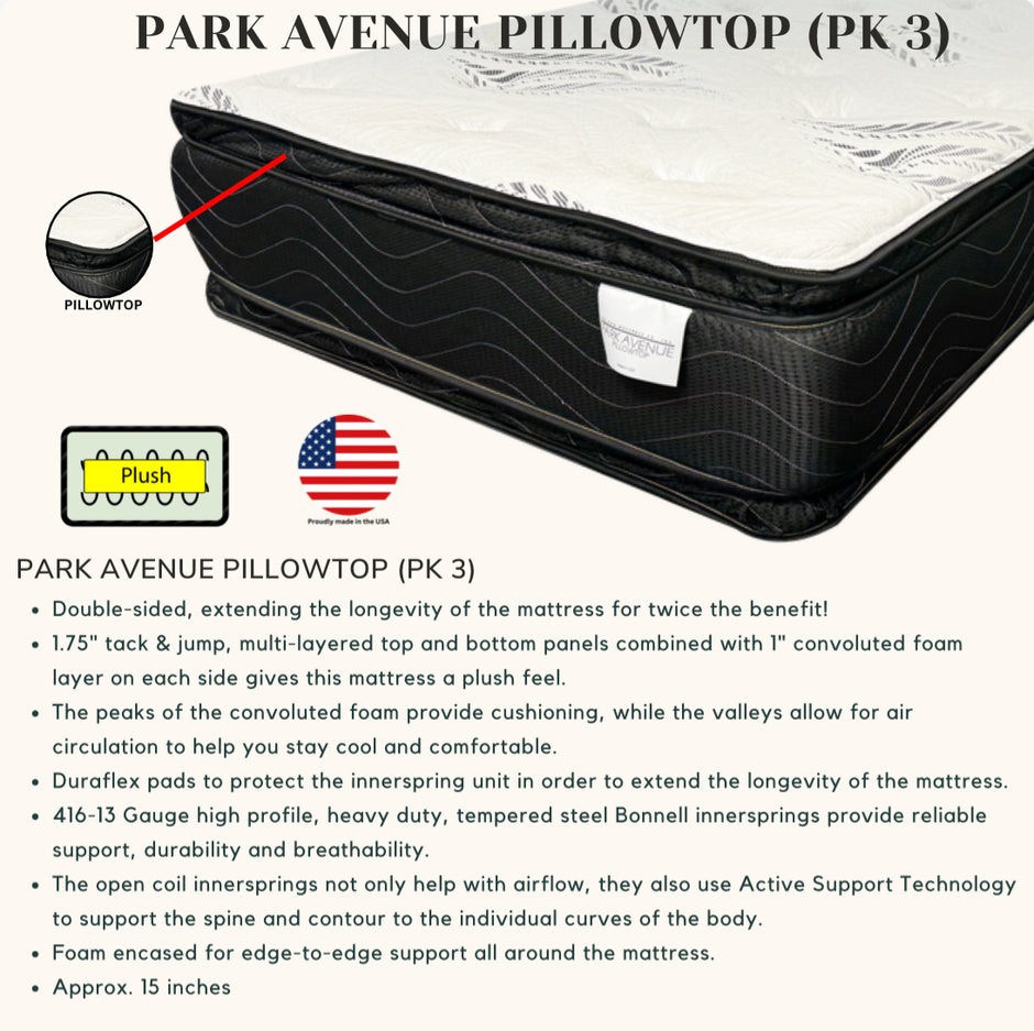 PARK AVENUE PILLOW TOP (PK 3)