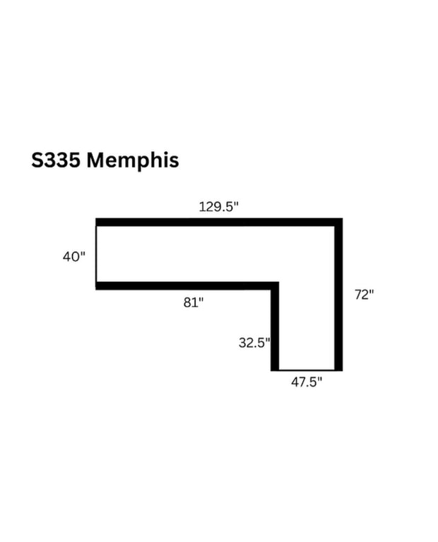 Seccional gris Memphis S335